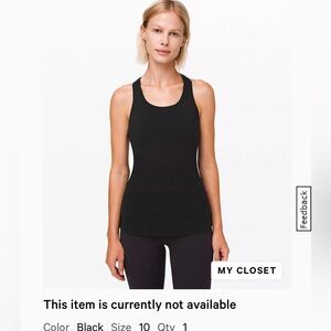 Lululemon Nulu Cool Racerback Tank - Size 10
